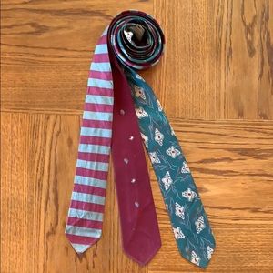Bundle of 3 Vintage Ties